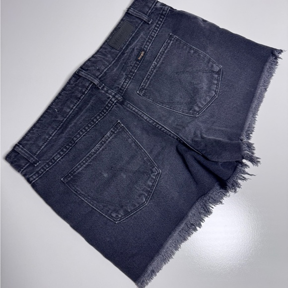 Black Wrangler high rise Denim Women Shorts - Picture 3 of 3